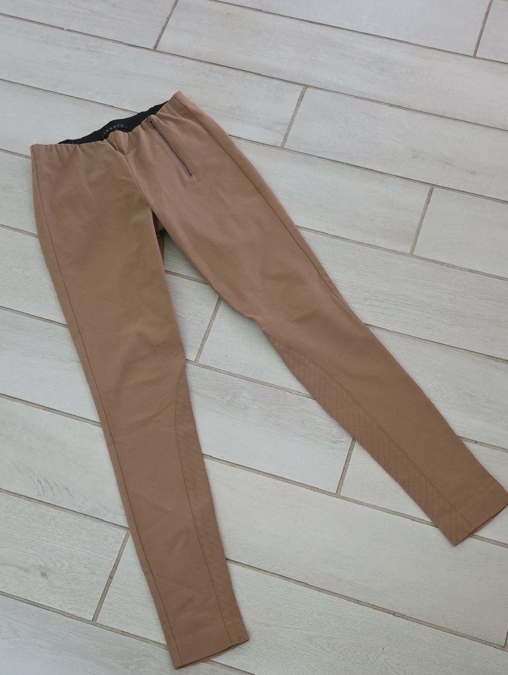 Theory taupe powerstretch stretch skinny trousers. Riding Pants